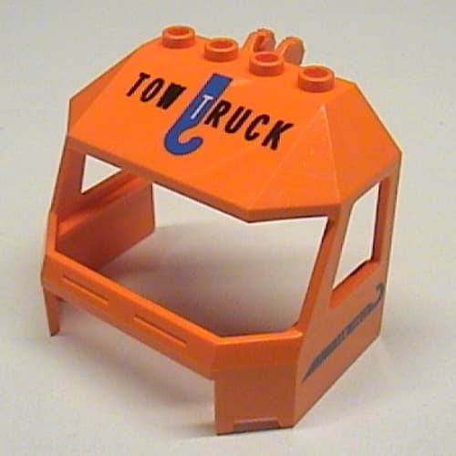 Windscreen 4 x 6 x 4 Cab with Hinge and 1 x 4 Bottom Cutout and Tow Truck Print