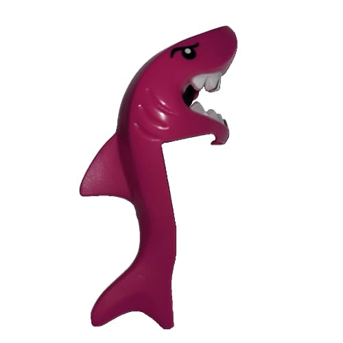 Mask Shark Head with Tail and Fin with Eyes and White Teeth Print