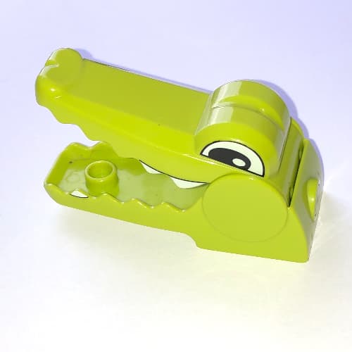 Duplo Animal Brick 2 x 2 Alligator/Crocodile Head with Opening Jaw