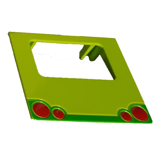 Duplo Van Type 2 Rear Door with Red Taillights, and Green Bumper / Fender Print