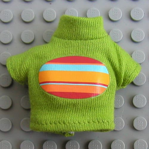 Scala, Sweater, Turtleneck with Rainbow Oval Print