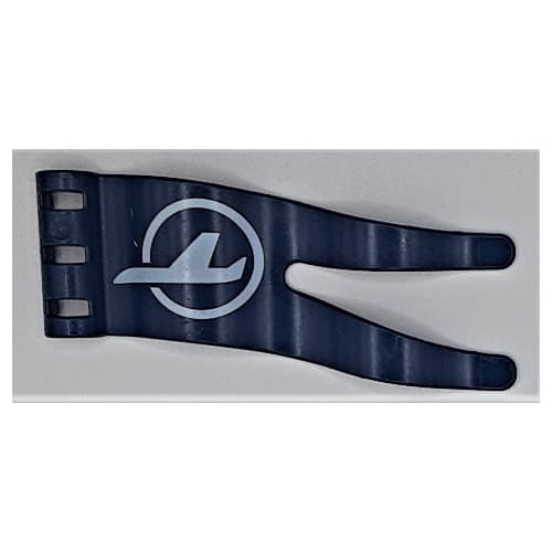 Duplo Flag 2 x 5 with White Airplane in Circle on Both Sides Print