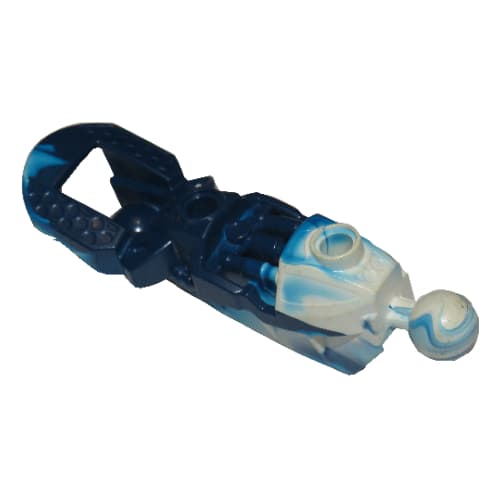 Large Figure Skeletal, Limb, with 2 Ball Joints, Marbled White Pattern (Toa Inika)