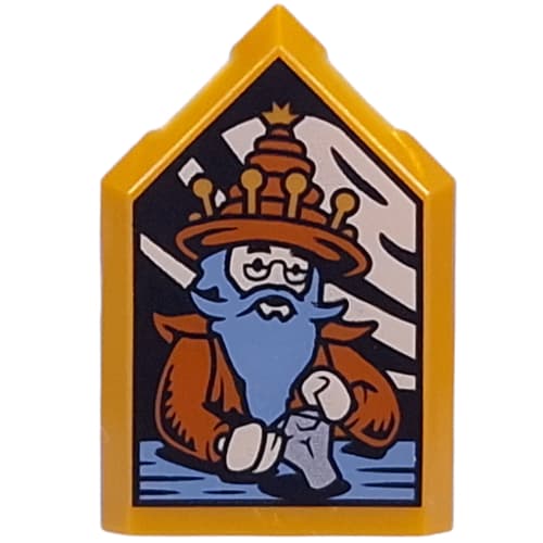 Tile Special 2 x 3 Pentagonal with Basil Fronsac Portrait print