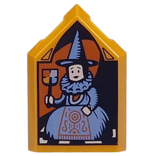 Tile Special 2 x 3 Pentagonal with Elizabeth Burke print