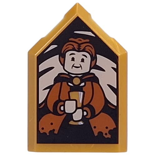 Tile Special 2 x 3 Pentagonal with Helga Hufflepuff Portrait print