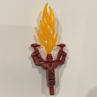 Large Figure Weapon Hordika Blazer Claw with Bright Light Orange Flexible Flame End, Magnet