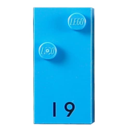 Braille Brick 2 x 4 with 2 Studs ⠊ and 'I 9' Print