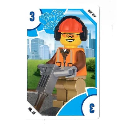 Trading Card, Toys 'R' Us - City - 3 Construction Worker