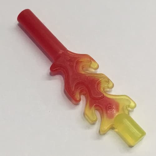 Bar 4L with Flame Protrusions and Marbled Trans-Yellow Pattern