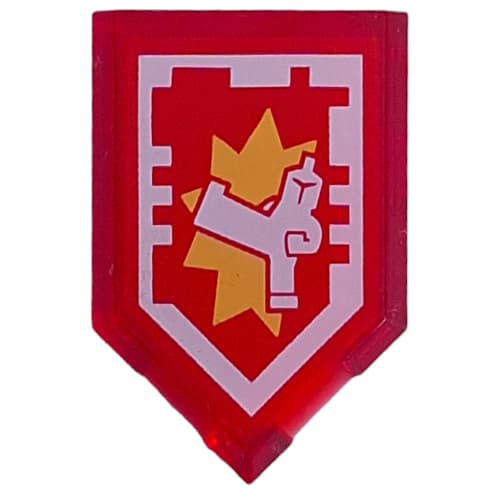 Tile Special 2 x 3 Pentagonal with Nexo Power Shield Print - Hyper Kick