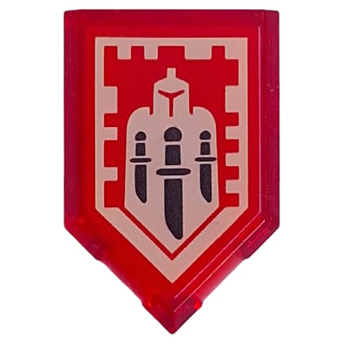 Tile Special 2 x 3 Pentagonal with Nexo Power Shield Print - Triple Back-stab