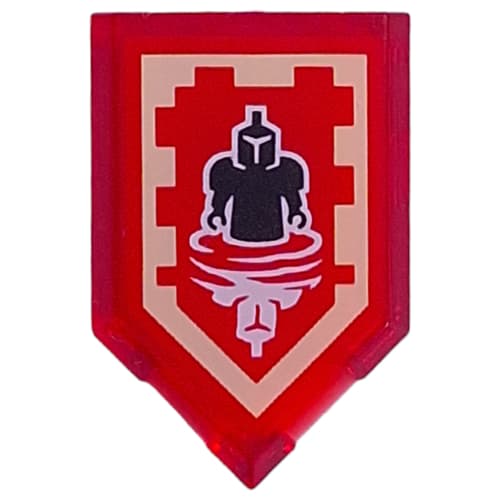 Tile Special 2 x 3 Pentagonal with Nexo Power Shield Print - Mirror Me