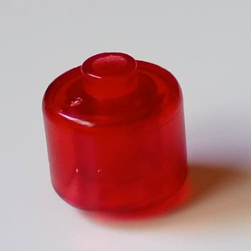 Pen Bead, Round Large, Curved Edges / Cylinder