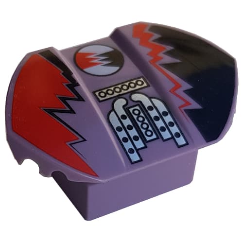 Brick Curved 2 x 2 x 1 with Wings and Gear Print