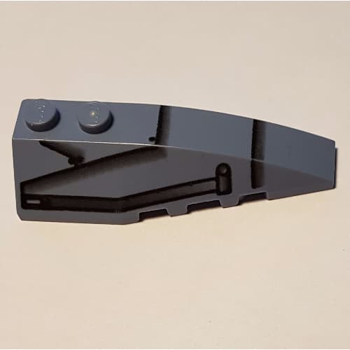 Wedge Curved 6 x 2 Right with Black Lines and Panels (Speeder) Print