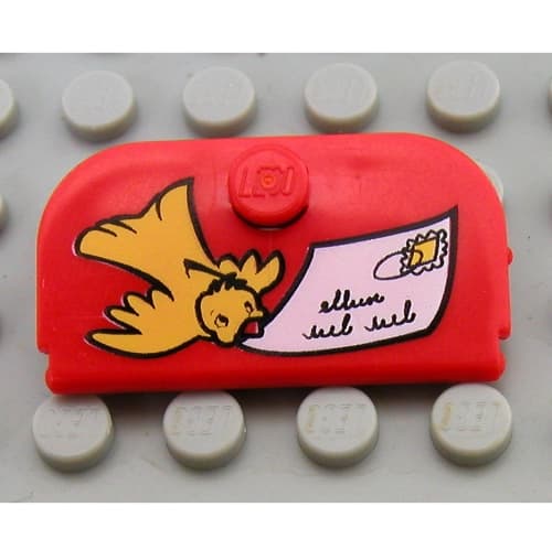 Mailbox Door 4 x 4 with Bird and Envelope Print