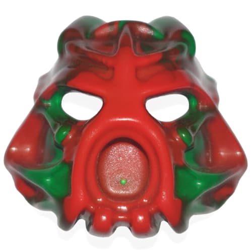 Large Figure Mask Hau Nuva, Infected with Marbled Green Pattern