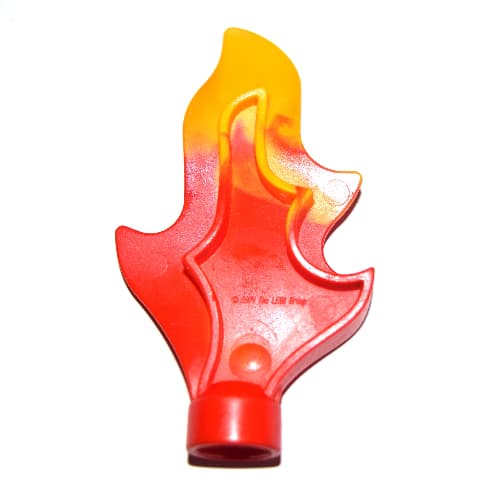 Duplo Wave (Fire, Water, Flame) 2 x 1 x 5 with Marbled Bright Light Orange Tip