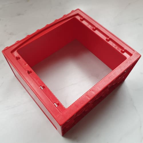 Duplo Building Door Frame / Entryway with Double Doorway and 4 x 8 Studs on Top