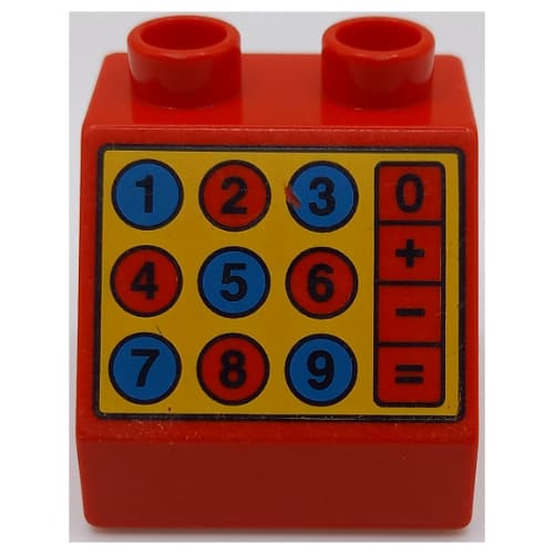 Duplo Brick 2 x 2 Slope 45° with Calculator Print