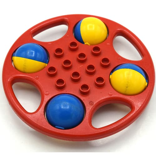 Duplo Rattle Circular with Red/Blue Wheels
