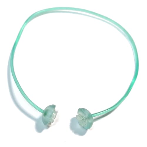 Clikits Cord, Jelly String, 240mm, Trans-Very Light Blue Caps