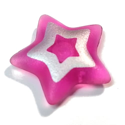 Clikits Icon, Star 2 x 2 Large with Pin, Silver Star Cutout Print