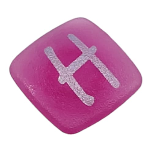 Clikits Icon, Square 2 x 2 Small with Pin and Silver 'H' Print