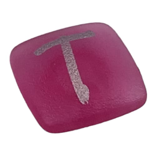 Clikits Icon, Square 2 x 2 Small with Pin and Silver 'T' Print