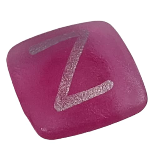Clikits Icon, Square 2 x 2 Small with Pin and Silver 'Z' Print
