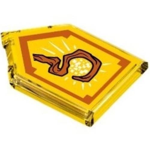 Tile Special 2 x 3 Pentagonal with Nexo Power Shield Print - Might Of The Magician