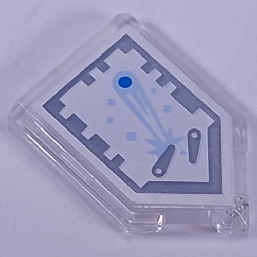 Tile Special 2 x 3 Pentagonal with Nexo Power Shield Print - Pinball Magician