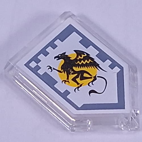 Tile Special 2 x 3 Pentagonal with Nexo Power Shield Print - Griffon of Graciousness