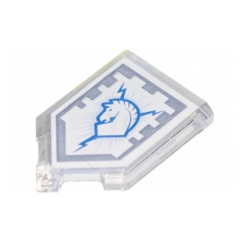 Tile Special 2 x 3 Pentagonal with Nexo Power Shield Print - Thunder Blaze