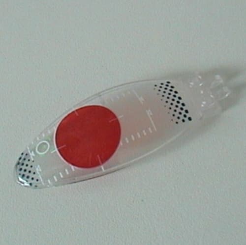 Windscreen 9 x 3 x 1 2/3 Bubble Canopy with Red Circle and Verniers Print