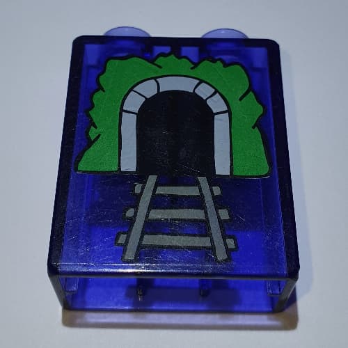 Duplo Brick 1 x 2 x 2 with Tunnel Print