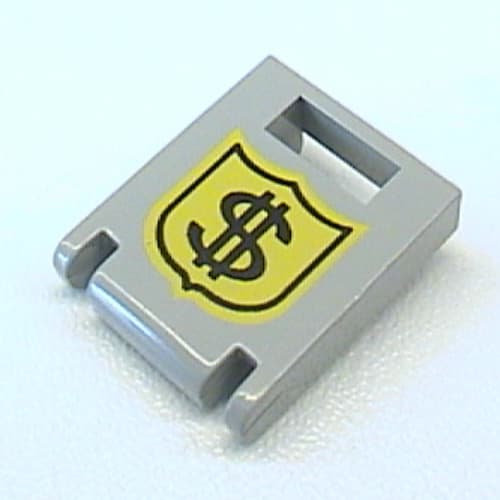 Box 2 x 2 x 2 Door with Slot and Money on Badge Print