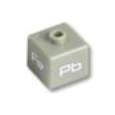 Pen Bead, Square with 'Fe', 'U', 'Mn', and 'Pb' Print