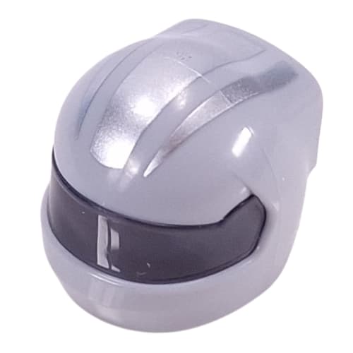 Helmet, Formula 1 with Trans-Black Visor pattern and Silver Stripes print