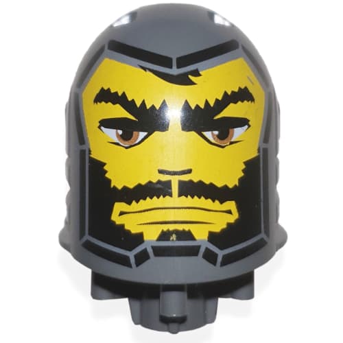 Large Figure Head, Round Top with Santis Print