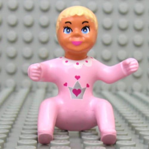 Belville Figure Baby, Light Yellow Hair, Crown Print