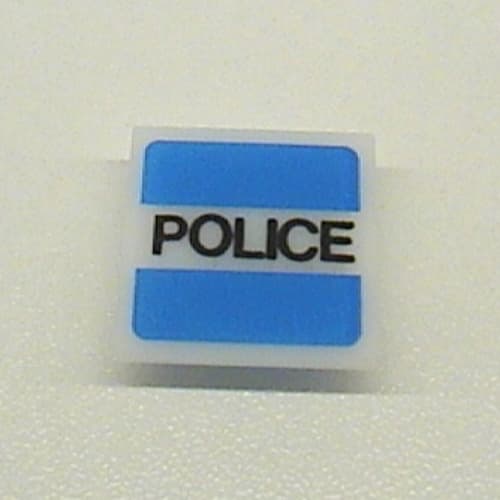 Light Sign 2 x 2 Clip on Back with 'POLICE' Print