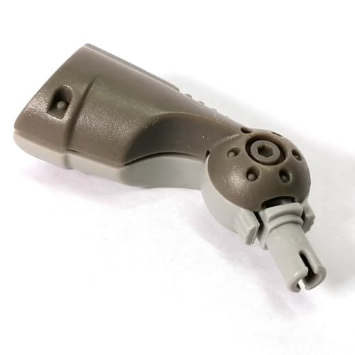 Large Figure Limb, Mechanical Short, with Rotation Joint Ball, Pin, and Pin Hole with Friction, Light Gray Half, Left (Jens)