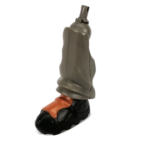 Large Figure Limb, Leg, Lower Section with Black Shoe and Dark Gray Pin, Brown Top (Nick)