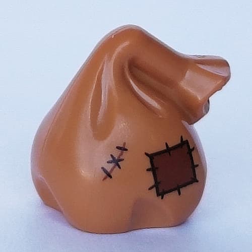 Bag / Sack with Handle with Patches, Stitches print