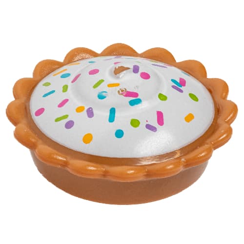 Food Pie with White Cream Filling and Sprinkles Print