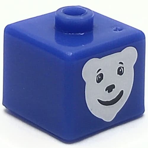 Pen Bead, Square with Polar Bear Print