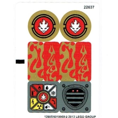 Sticker Sheet for Set 70500-1