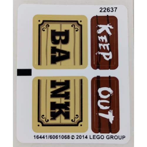 Sticker Sheet for Set 70800-1